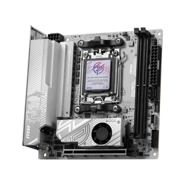 материнська плата sAM5/2DDR5/HDMI/2PCIe/3M.2/2SATA/LAN5Gb MSI MPG B850I EDGE TI WIFI