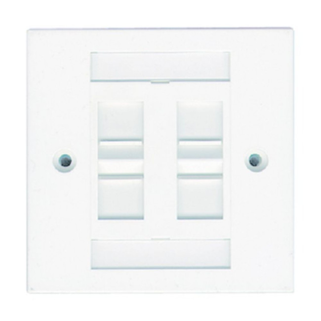 Розетка 4хRJ45, UTP 5e, внутр., біла MOLEX WNC-00009-02