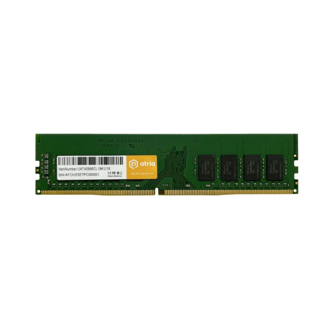 модуль пам'яті 16Gb DDR4 2666MHz ATRIA UAT42666CL19K1/16