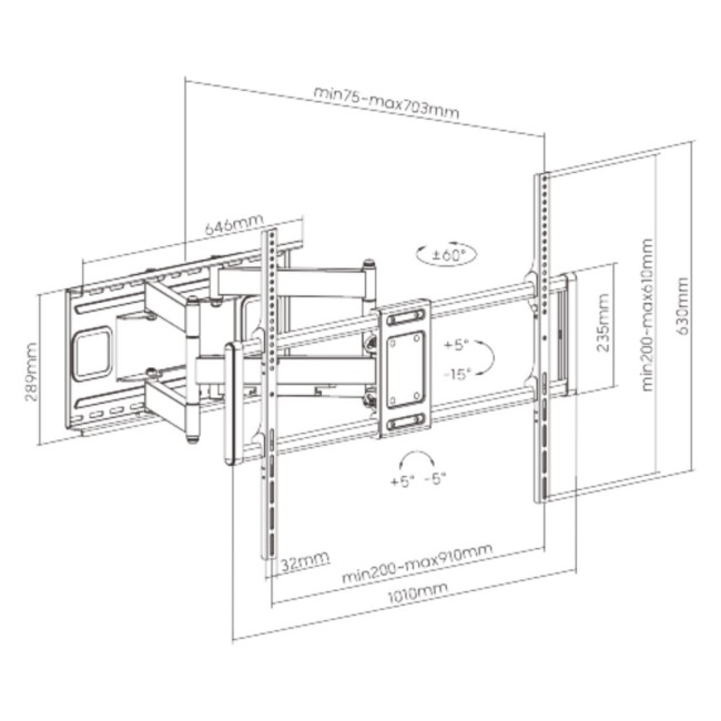 Кронштейн ITech PTRB-95, 60