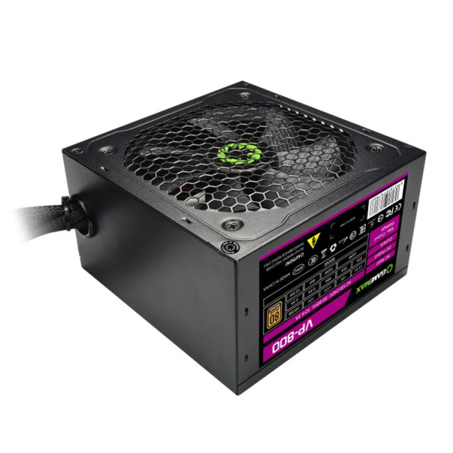 Блок живлення ATX 800W, box, APFC, 12см, 80+Bronze GAMEMAX VP-800