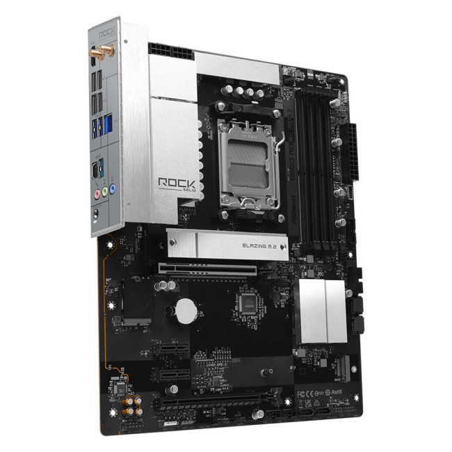 Mатеринська плата sAM5 AMD B850 4xDDR5 HDMI 2xM.2 2.5GbE LAN ATX ASROCK B850 ROCK WIFI 7