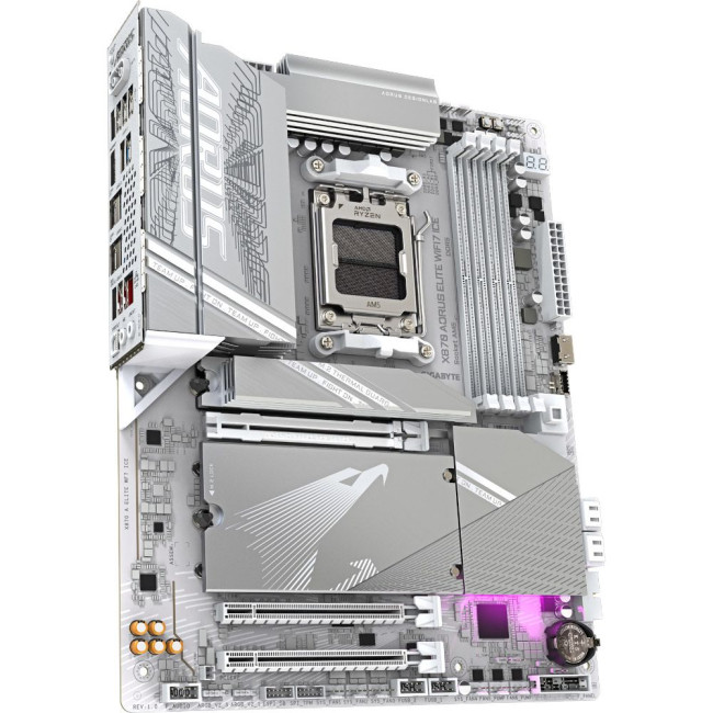 Mатеринська плата sAM5 AMD X870 HDMI 4xM.2  USB4.0 2.5GbE LAN ATX GIGABYTE X870 AORUS ELITE WIFI7 ICE