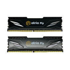 модуль пам'яті 16Gb DDR4 3200MHz  Atria Fly Black (2x8) ATRIA UAT43200CL18BK2/16