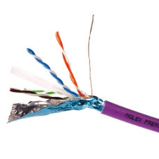 Кабель FTP кат.6, LSZH, 4 пари, 500м, колір фіолетовий MOLEX CAA-00251