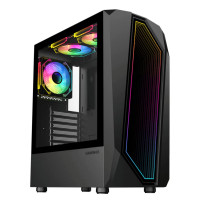 Корпус ATX без блока живлення , закалене скло-ATX,ITX,VGA Card Length 330 mm,CPU Cooler Height GAMEMAX Time Bandit