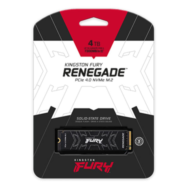 накопичувач M.2 4000GB Fury Renegade,PCIe 4.0  W/ HEATSINK KINGSTON SFYRDK/4000G