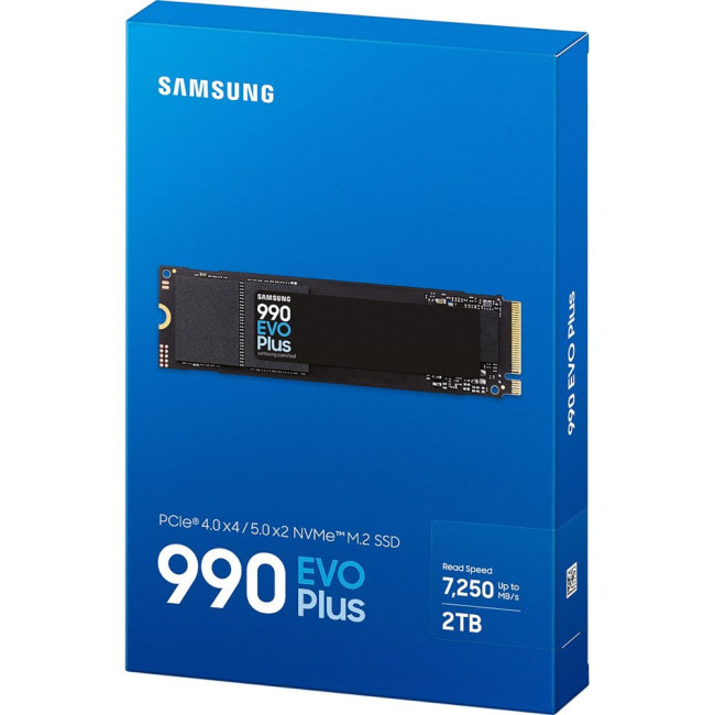 накопичувач Samsung SSD 990 EVO Plus, 2Tb, NVMe SAMSUNG 990 EVO Plus, 2TB, MZ-V9S2T0BW