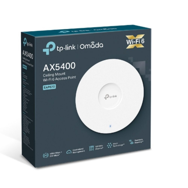 Бездротова двосмугова гігабітна стельова точка доступу TP-Link, TP-LINK EAP670