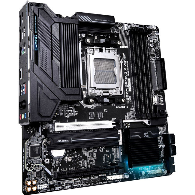 Mатеринська плата sAM5 AMD B850 HDMI/2хDP 2xM.2 2.5GbE LAN mATX GIGABYTE B850M GAMING X WIFI6E