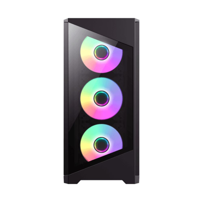 Корпус Micro ATX без блока живлення, закалене скло GAMEMAX Destroyer TGB