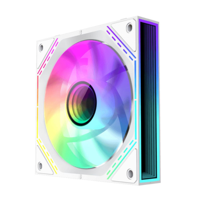Кулери для корпусу КІТ 3х120мм,4pin(M/F)/3pin(M/F), ARGB, PWM, білий, FN12A-S3I-W GAMEMAX FN12A-S3I-W