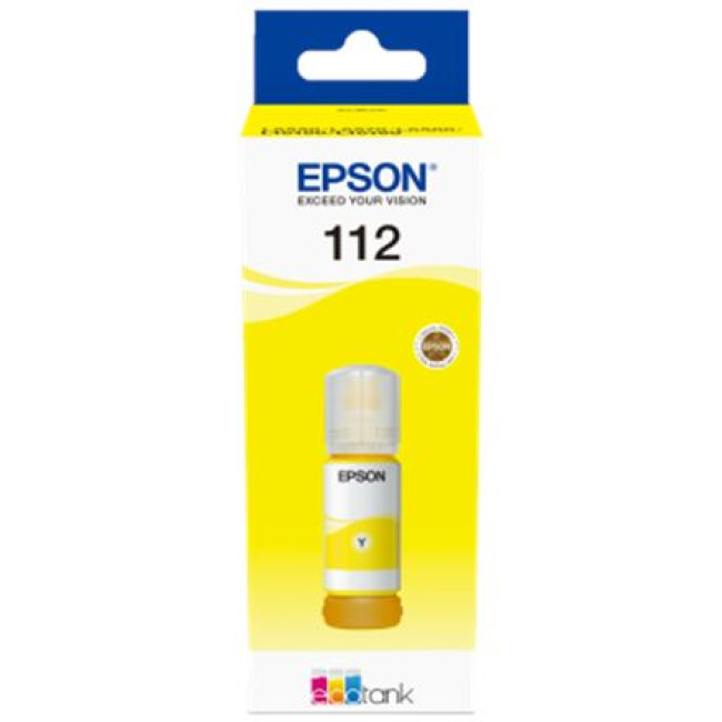 Картридж жовтий EPSON 112 EcoTank Pigment Yellow ink (C13T06C44A)