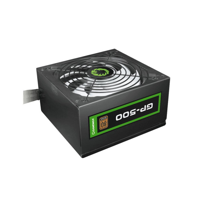 Блок живлення ATX 500W APFC, 80+Bronze, вентилятор 140 мм, чорний, коробочний GAMEMAX GP-500