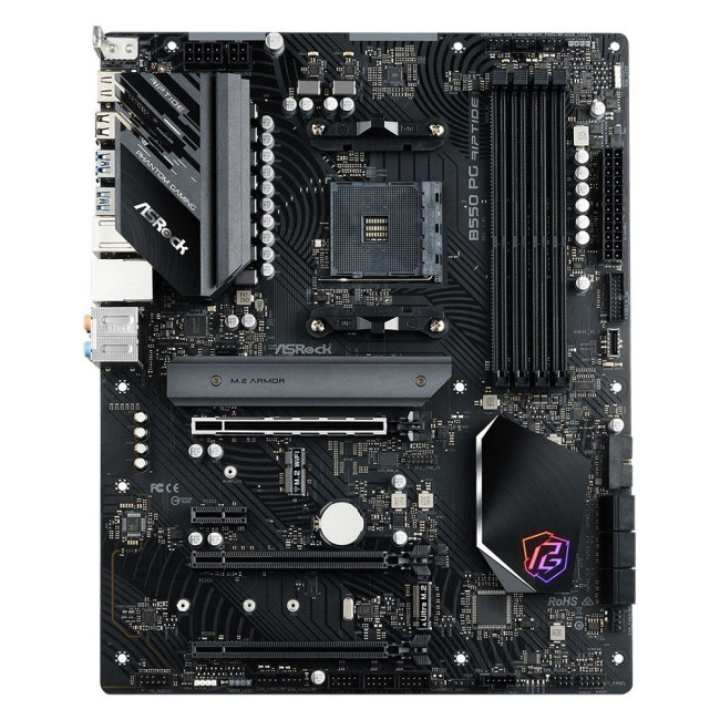 Материнська плата AMD AM4 B550 HDMI 3xM.2 4xDDR4 2.5GbE Lan ATX ASROCK B550 PG RIPTIDE