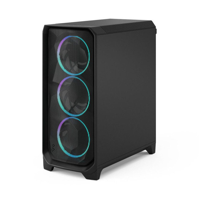 Корпус E-ATX (до 277 мм) без БЖ, чорний, RGB, затемнене скло, Meshify 3 Black RGB TG Light Tint FRACTAL DESIGN Meshify 3 Black RGB TG LT (FD-C-MES3A-06)