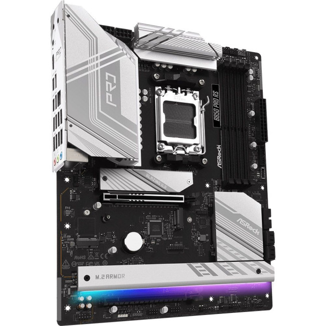 Mатеринська плата sAM5 AMD B850 4xDDR5 HDMI/USB3.2 4xM.2 2.5GbE LAN ATX ASROCK B850 PRO RS