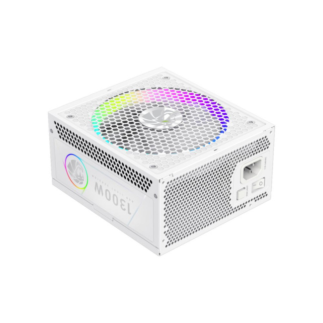 Блок живлення ATX 3.1 & PCIe5.1_  1300W, 80+ Platinum,RGB Smart  fan 140mm,fully modular ,Japanese 1 GAMEMAX RGB PRO 1300P WH