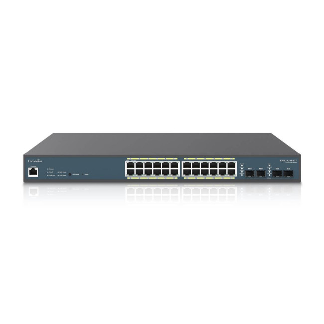 Комутатор 24-port GbE PoE.af/at(+) 240W 4xSFP L2 ENGENIUS EWS7928P-FIT (1402A0194310)