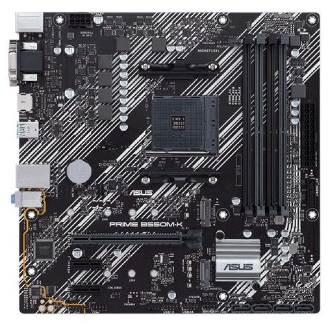 материнська плата sAM4 4DDR4/VGA/DVI/HDMI/3*PCIe/2xM.2 ASUS PRIME B550M-K