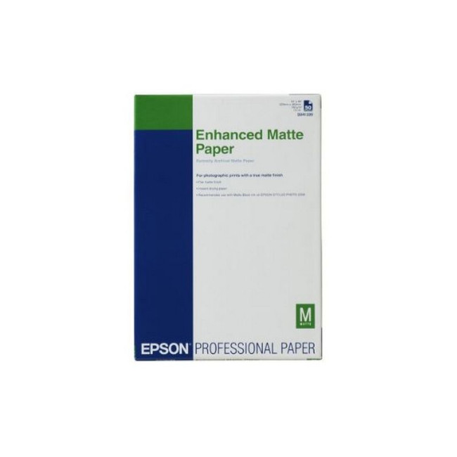 A3+(100)яскраво-білий матовийпапір 192г/м2 EPSON A3+ Enhan.Matte (100sh) 192г/м (C13S041719)