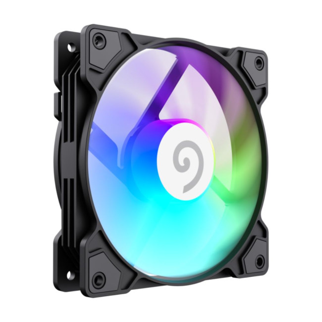 Кулер для корпусу 120 мм, 4pin(M/F)/3pin(M/F), ARGB, PWM, чорна рамка FN12A-S5 GAMEMAX FN12A-S5