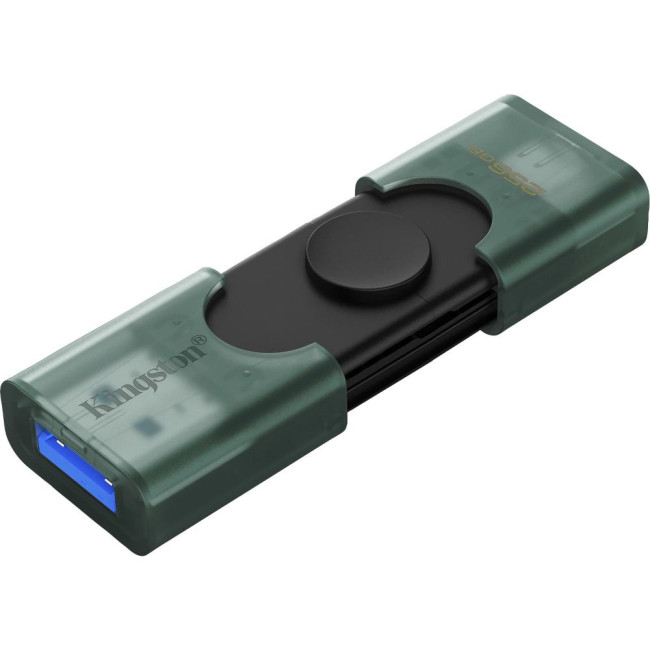 Флеш пам'ять 256GB USB-A + USB-C 3.2 Gen 1 DataTra veler DuoG2 KINGSTON DTDEG2/256GB