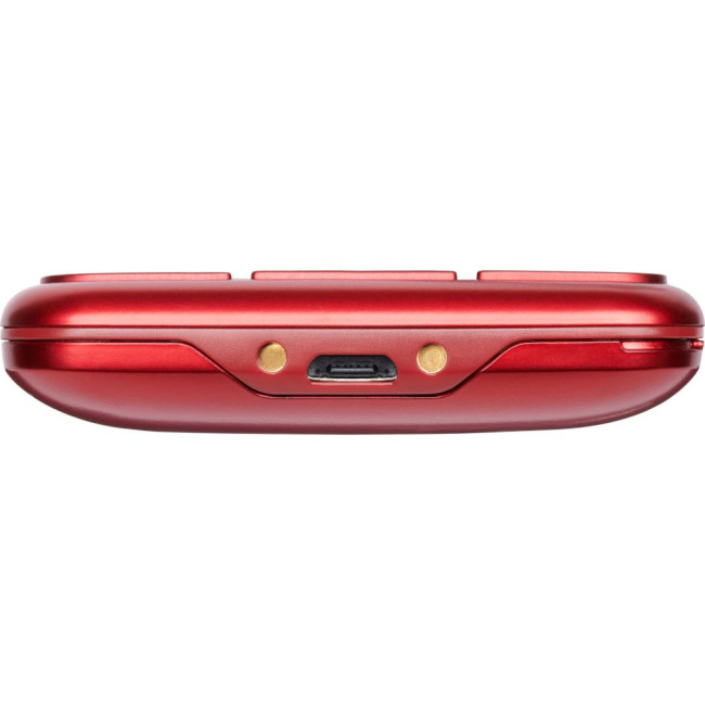 Мобільний телефон червоний PANASONIC KX-TU155EXRN