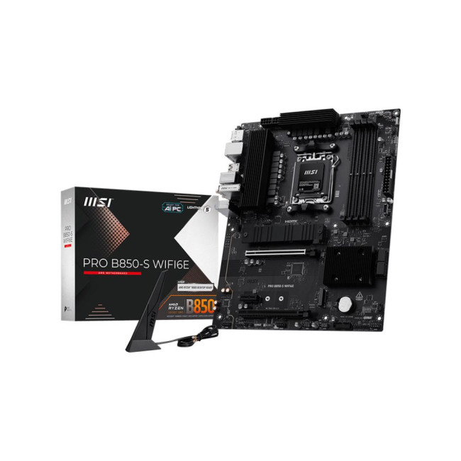 материнська плата sAM5/4DDR5/HDMI/DP/3PCIe/3M.2/4SATA/LAN2.5Gb MSI PRO B850-S WIFI6E