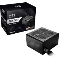 Блок живлення 750W, 80 Pluse BRONZE, PCIe5.1 & ATX 3.1, Native 12V-2x6 (450W), 120mm Fan ASROCK PRO-750B