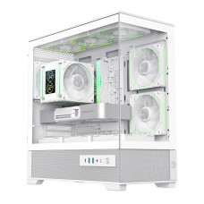 Корпус комп'ютерний Mini Tower без блока живлення  M-ATX,ITX, Tempered Glass,USB3.2x2,Type-C, Combo GAMEMAX VISTA 2 MW