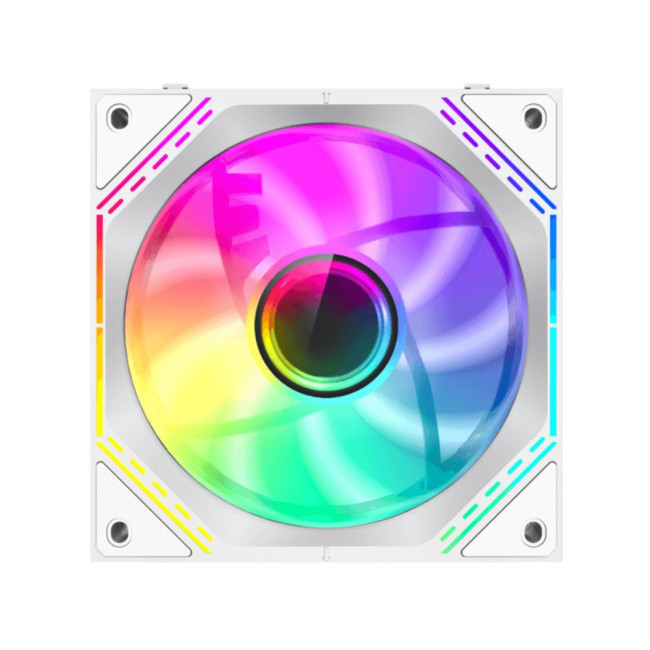 Кулери для корпусу КІТ 3х120мм,4pin(M/F)/3pin(M/F), ARGB, PWM, білий, FN12A-S3I-W GAMEMAX FN12A-S3I-W