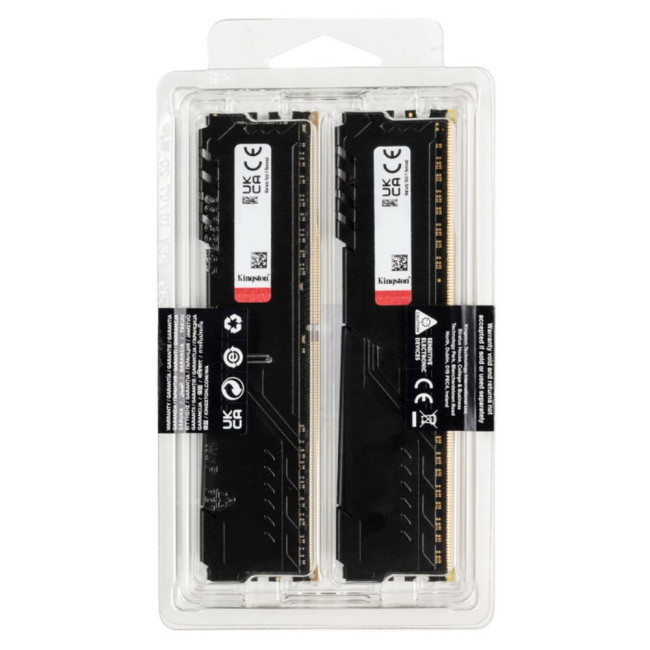 модуль пам'яті 16Gb DDR4 3200MHz Fury Beast (2x8) KINGSTON KF432C16BBK2/16
