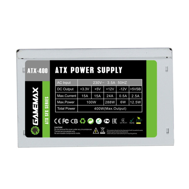 Блок живлення SFX-400W GAMEMAX ATX-400W SFX