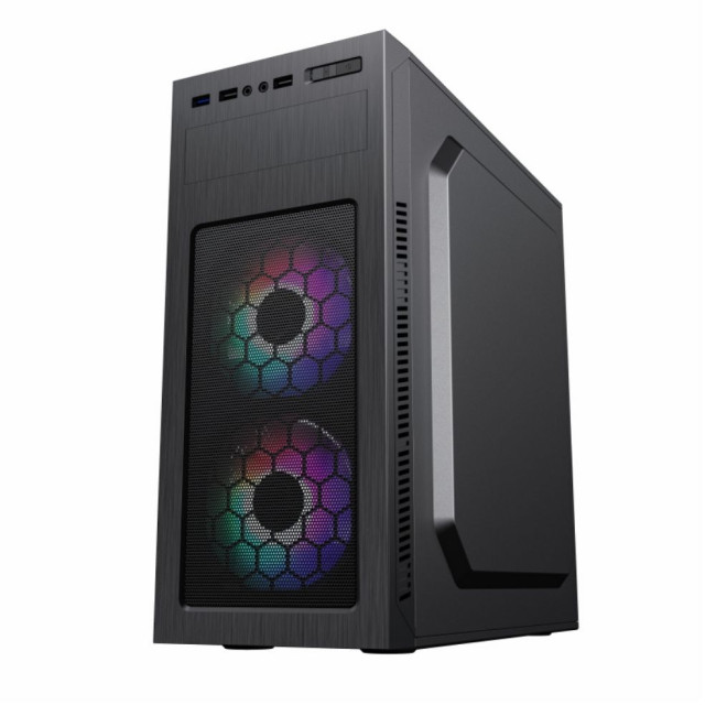 Корпус комп'ютерний Midi Tower без блока живлення ATX, Micro ATX, Mini ITX;2usb 3.0+1Type-C GAMEMAX MT525-2U3TYC-3FAN