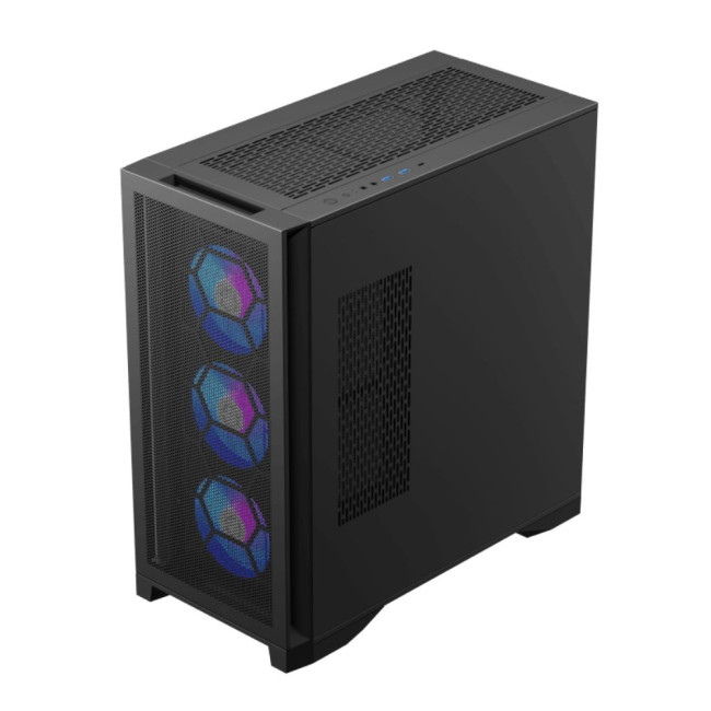Корпус Tower E-ATX без блока живлення , закалене склоE-ATX,ATX, M-ATX,ITX, Tempered Glass,Mesh,USB2. GAMEMAX Leader