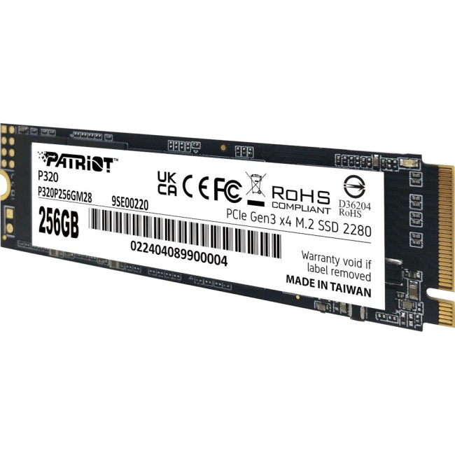 накопичувач M.2 256GB P320, NVMe 2280 PATRIOT P320P256GM28