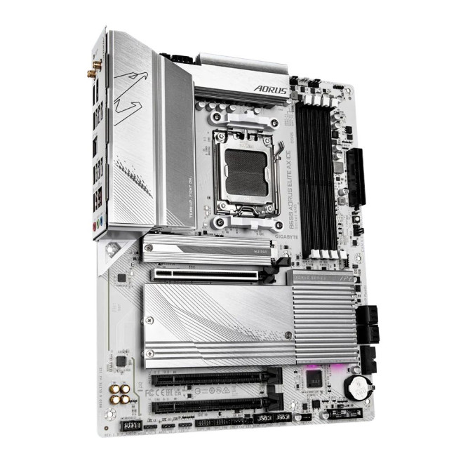 Mатеринська плата sAM5 AMD B650 DP/HDMI 3xM.2  2.5GbE LAN ATX GIGABYTE B650 AORUS ELITE AX ICE