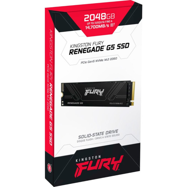накопичувач M.2 2000GB Fury Renegade G5,PCIe 5.0  NVMe KINGSTON SFYR2S/2T0
