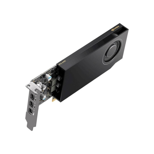 Відеокарта NVIDIA QUADRO  PNY NVIDIA A400 Low Profile OEM Version PNY NVIDIA А400 4GB 4mDP (VCNRTXA400-SB)