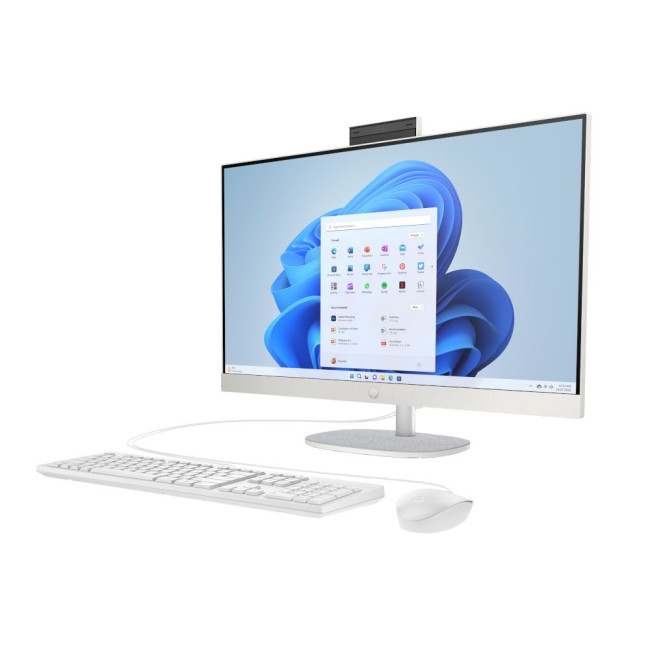 моноблок 27FI/U5-125U/16GB DDR5/512/UMA/DOS/FHD Cam/WK/WM/Shell White HP All-in-One 27-cr1006ua PC (D3SB5EA)