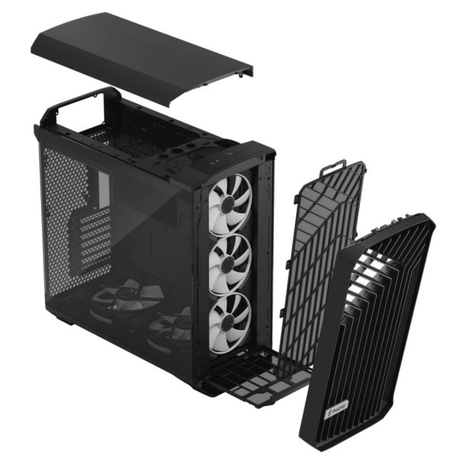 Корпус E-ATX без БЖ, чорний, скло Torrent RGB Black TG Light Tint FRACTAL DESIGN Torrent RGB Black TG LightTint (FD-C-TOR1A-04)