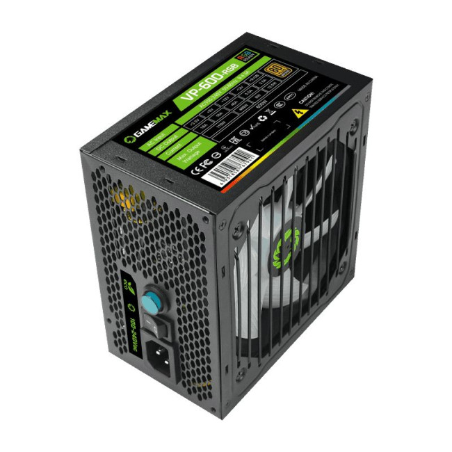 Блок живлення ATX 600W,RGB,box, APFC, 12см, 80+Bronze GAMEMAX VP-600-RGB