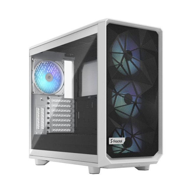 Корпус E-ATX (до 285 мм) без БЖ, білий, скло Meshify 2 RGB White TG Clear Tint FRACTAL DESIGN Meshify 2 RGB White TG Clear t (FD-C-MES2A-08)