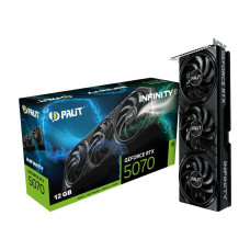 Відеокарта Palit NVIDIA RTX5070 INFINITY 3 12GB GDDR7 192bit 3-DP HDMI PALIT-XPERTVISION RTX5070 INFINITY 3 12GB (NE75070019K9-GB2050S)
