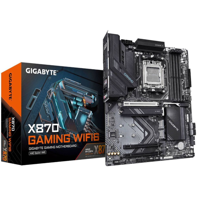 Mатеринська плата sAM5 AMD X870 HDMI 3xM.2  USB4.0 2.5GbE LAN ATX GIGABYTE X870 GAMING WIFI6