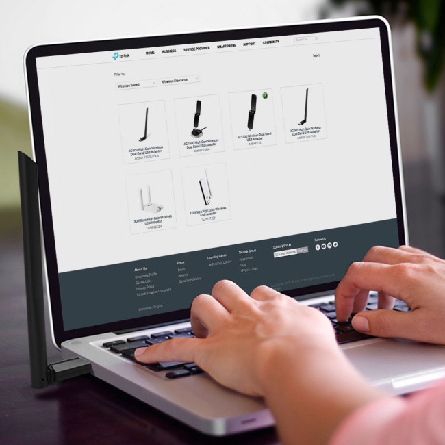 Бездротовий мережевий USB адаптер TP-LinkAC1300 Wi-Fi/USB 3.0/High Gain Ext Antenna/MU-MIMO TP-LINK Archer T3U Plus