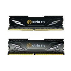 модуль пам'яті 32Gb DDR4 3200MHz  Atria Fly Black (2x16) ATRIA UAT43200CL18BK2/32