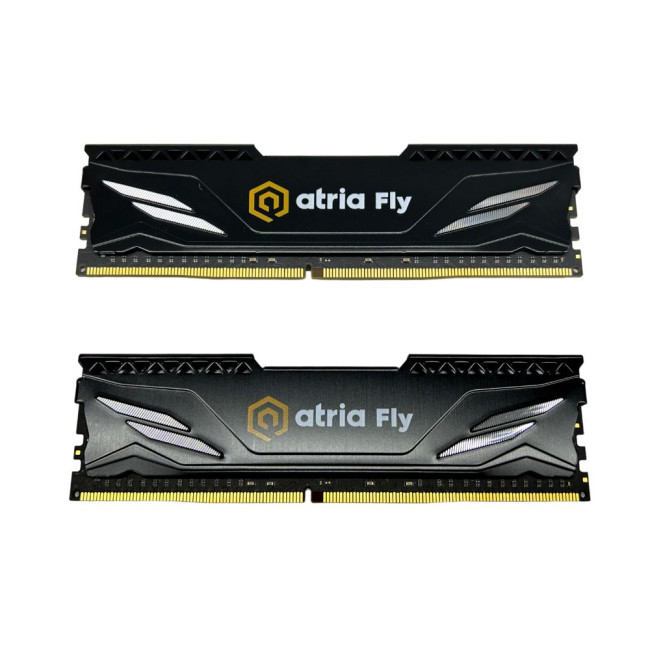 модуль пам'яті 32Gb DDR4 3200MHz  Atria Fly Black (2x16) ATRIA UAT43200CL18BK2/32