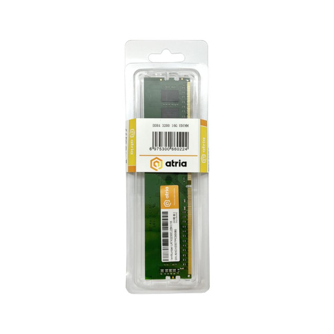модуль пам'яті 16Gb DDR4 3200MHz ATRIA UAT43200CL22K1/16